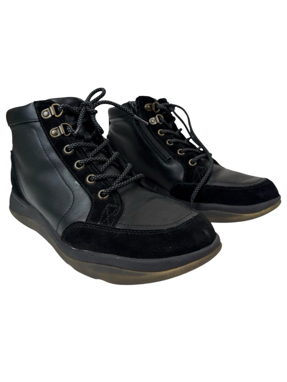 Vionic Whitley leather black ankle size 9 women